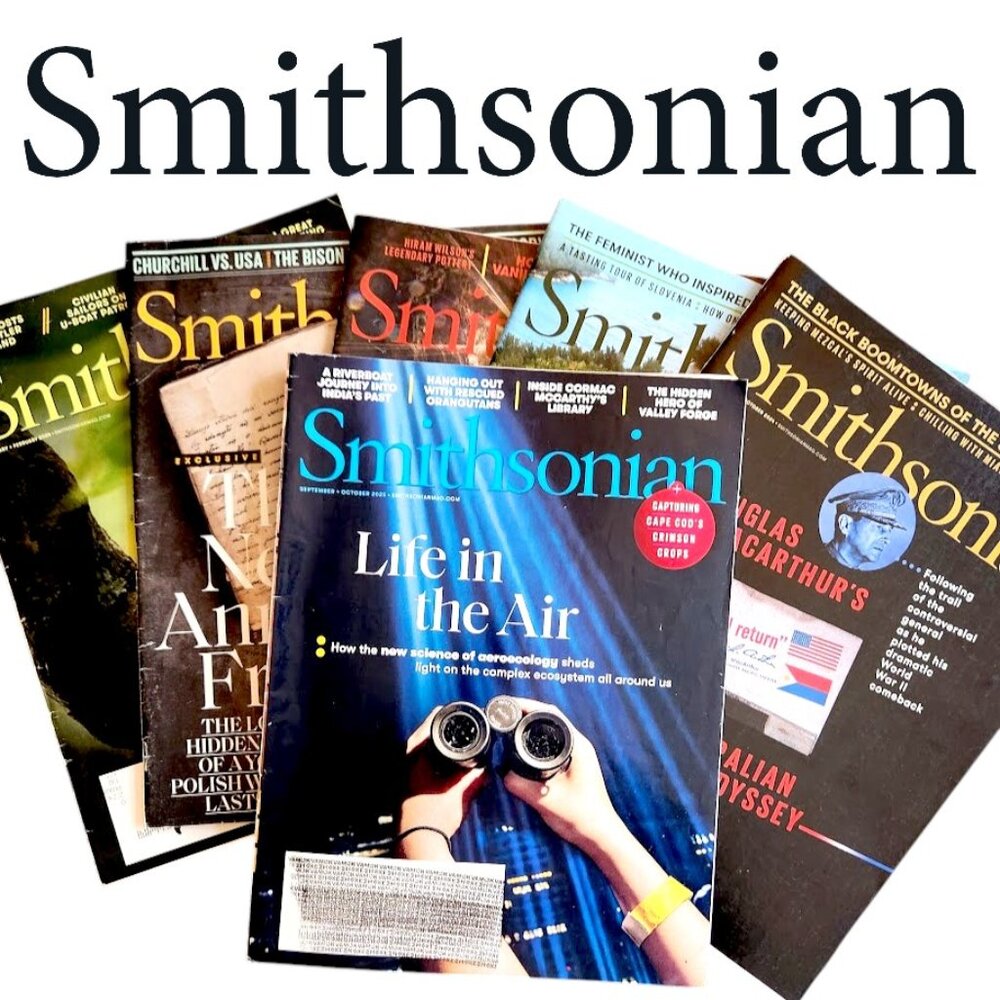 Smithsonian Magazine Bundle Lot 6 Issues Magazines Travel Science History Read
